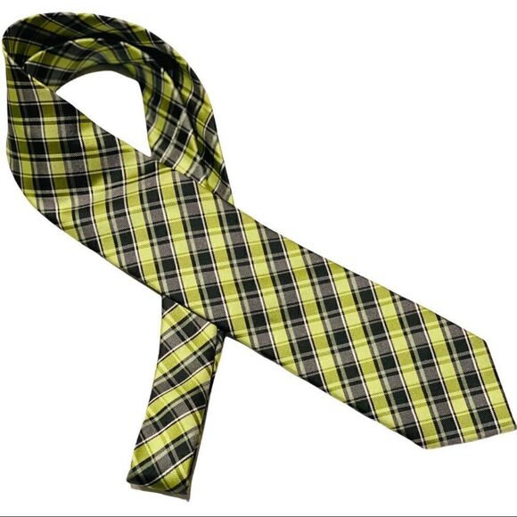Velette Green & Black Classic Necktie - Picture 1 of 3